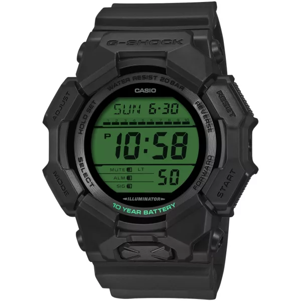 Casio G-Shock Black & Electro Green men's watch GD-010BEG-1ER