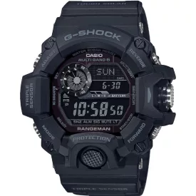 Casio G-Shock Rangeman men's watch GW-9400-1BER, black dial, black plastic strap