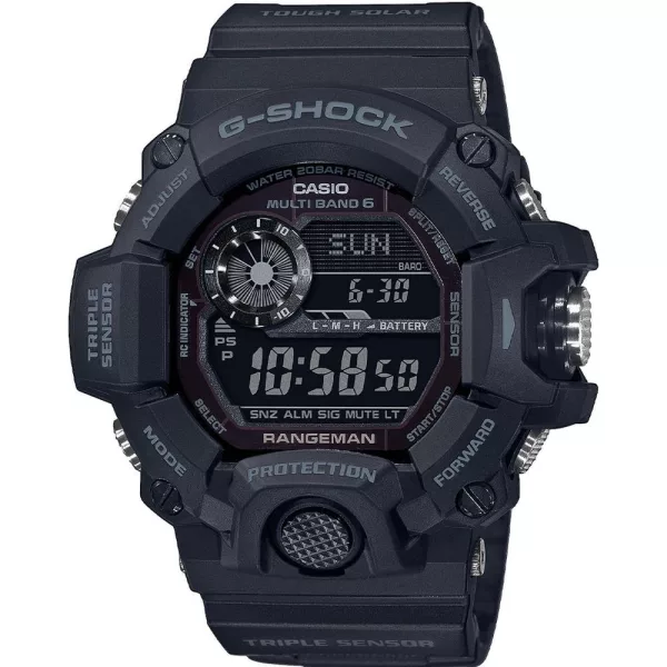 Casio G-Shock Rangeman men's watch GW-9400-1BER, black dial, black plastic strap