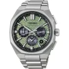 Seiko Astron 145th Anniversary Limited Edition men's watch set HAB005J1, green dial, silver titanium strap