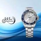 Seiko Prospex 145th Anniversary Limited Edition men's watch HBB001K1, silver dial, silver stainless steel strap