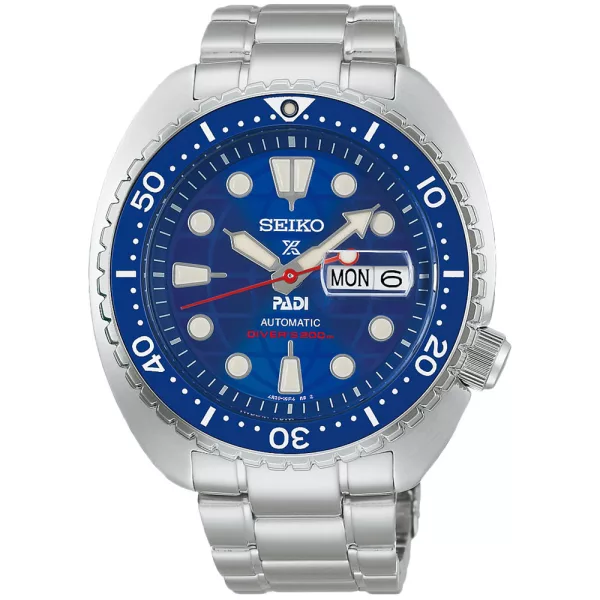 Seiko Prospex PADI 60th Anniversary Limited Edition men's watch set HBB002K1, blue dial, silver stainless steel strap