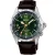 Seiko Prospex Alpinist GMT men's watch HBC007J1, green dial, brown leather strap