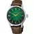 Seiko Presage Cocktail Time Mint Mist men's watch HCB002J1, green dial, brown leather strap