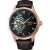 Seiko Presage Japanese Garden men's watch HCB007J1, green dial, brown leather strap