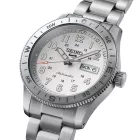 Seiko 5 Sports Field New Design men's watch HDB007K1, silver dial, silver stainless steel strap