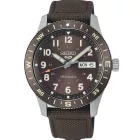 Seiko 5 Sports Field New Design men's watch HDB009K1, brown dial, brown leather strap