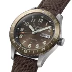 Seiko 5 Sports Field New Design men's watch HDB009K1, brown dial, brown leather strap