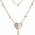 Fossil Flutter Hearts female necklace JF03648791