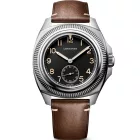 Longines Pilot Majetek men's watch L2.838.4.53.0, black dial, brown leather strap