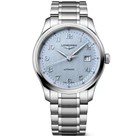 Longines Master Collection men's watch L2.950.4.99.6, blue dial, silver stainless steel strap