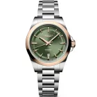 Longines Conquest women's watch l3.320.5.02.6, green dial, silver stainless steel strap