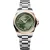 Longines Conquest women's watch l3.320.5.02.6, green dial, silver stainless steel strap