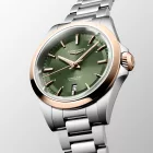 Longines Conquest women's watch l3.320.5.02.6, green dial, silver stainless steel strap