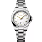 Longines Conquest women's watch L3.350.4.12.6, white dial, silver stainless steel strap