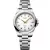 Longines Conquest women's watch L3.350.4.12.6, white dial, silver stainless steel strap