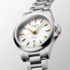 Longines Conquest women's watch L3.350.4.12.6, white dial, silver stainless steel strap