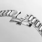Longines Conquest women's watch L3.430.4.99.6, pink dial, silver stainless steel strap
