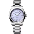Longines Conquest women's watch L3.460.4.02.6, purple dial, silver stainless steel strap