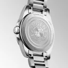 Longines Conquest women's watch L3.460.4.02.6, purple dial, silver stainless steel strap