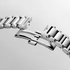Longines Conquest women's watch L3.460.4.02.6, purple dial, silver stainless steel strap