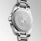 Longines Conquest women's watch L3.460.4.09.6, green dial, silver stainless steel strap