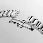 Longines Conquest women's watch L3.460.4.12.6, white dial, silver stainless steel strap