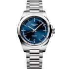 Longines Conquest men's watch L3.720.4.92.6, blue dial, silver stainless steel strap