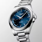 Longines Conquest men's watch L3.720.4.92.6, blue dial, silver stainless steel strap