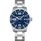 Longines HydroConquest men's watch L3.742.4.96.6, blue dial, silver stainless steel strap