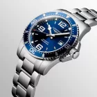 Longines HydroConquest men's watch L3.742.4.96.6, blue dial, silver stainless steel strap