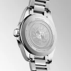 Longines Conquest men's watch L3.750.4.09.6, green dial, silver stainless steel strap