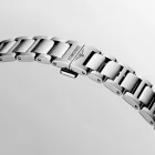 Longines Conquest men's watch L3.750.4.52.6, black dial, silver stainless steel strap
