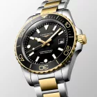 Longines HydroConquest men's watch L3.769.3.56.7, black dial, silver stainless steel strap