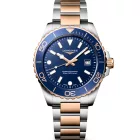 Longines HydroConquest men's watch L3.769.3.98.7, blue dial, silver stainless steel strap