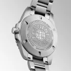 Longines HydroConquest men's watch L3.769.4.06.6, green dial, silver stainless steel strap
