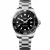 Longines HydroConquest men's watch L3.769.4.56.6, black dial, silver stainless steel strap