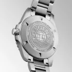 Longines HydroConquest men's watch L3.769.4.56.6, black dial, silver stainless steel strap