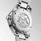 Longines HydroConquest men's watch L3.780.3.78.6, gray dial, silver stainless steel strap