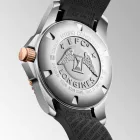 Longines HydroConquest men's watch L3.782.3.58.9, black dial, black silicone strap