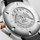 Longines HydroConquest men's watch L3.782.3.58.9, black dial, black silicone strap