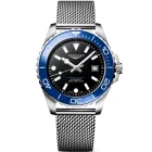 Longines HydroConquest men's watch L3.788.4.90.6, black dial, silver stainless steel strap