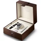 Longines Legend Diver 59 men's watch set L3.795.4.59.9, black dial, silver stainless steel strap