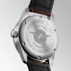 Longines Spirit Zulu Time men's watch L3.802.4.53.2, black dial, brown leather strap
