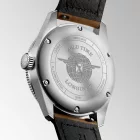 Longines Spirit Zulu Time men's watch L3.802.4.63.2, green dial, brown leather strap