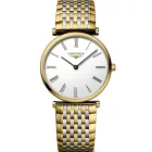 Longines La Grande Classique women's watch L4.512.2.11.7, white dial, gold stainless steel strap