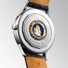 Longines Flagship Heritage men's watch L4.795.4.58.0, black dial, black leather strap