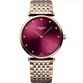 Longines La Grande Classique unisex watch L4.866.1.68.7, rose gold stainless steel strap