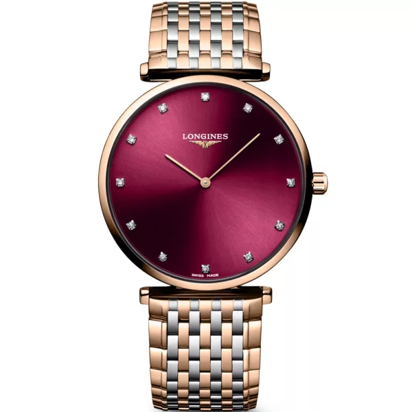 Longines La Grande Classique unisex watch L4.866.1.68.7, rose gold stainless steel strap