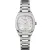 Mido Multifort TV 28 Quartz women's watch M049.110.11.116.00, silver stainless steel strap